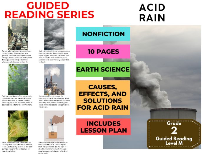 Guided Reading Level M - Acid Rain (with Lesson Plan)