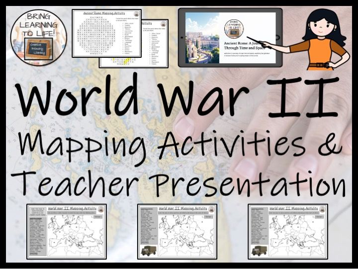 World War II Map Activity & Teaching Presentation