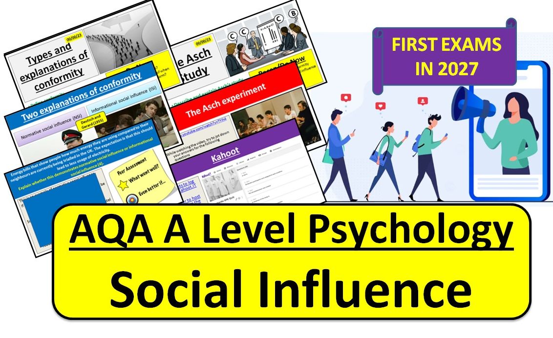 Social Influence (COMPLETE UNIT) - AQA A Level Psychology (First Exams in 2027)