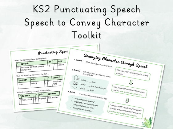 Punctuating Speech and Convey Character Mat