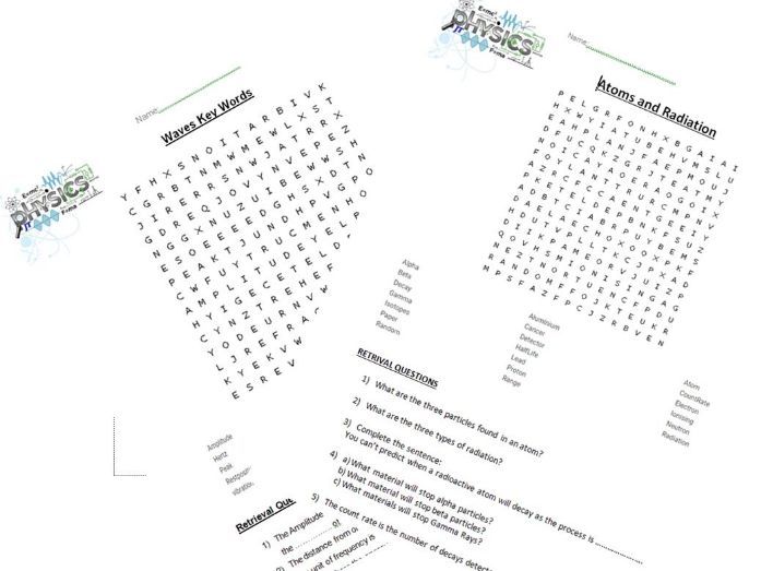 Physics Wordsearch Bundle