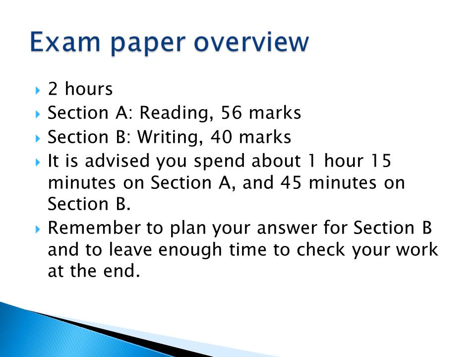 Edexcel English Language Paper 2 practice