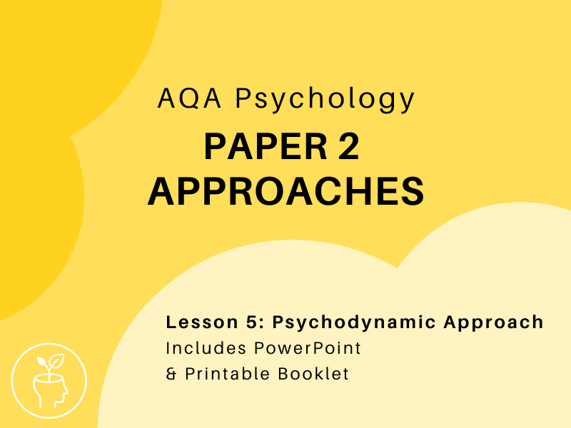 AQA Psychology - Approaches - Psychodynamic Approach  [updated 2025 specification]