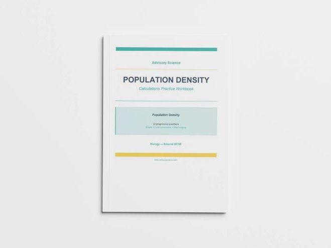Population Density - Edexcel GCSE Biology Calculation Practice Book