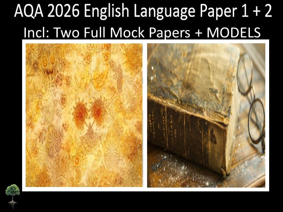 Two AQA 2026 English Language Paper 1 + 2 Mocks | MODELS