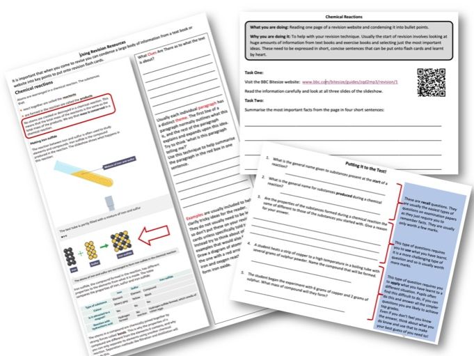 Using Revision Resources - Chemical Reactions