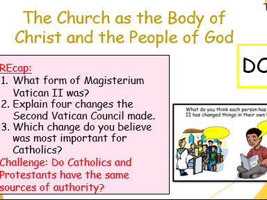 Edexcel Catholic Christianity unit 3 Sources of Wisdom and authority