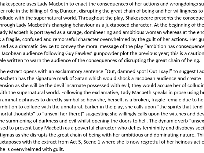 Macbeth essay conclusion image