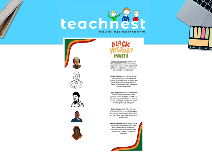 Black History Month- Matching Activity