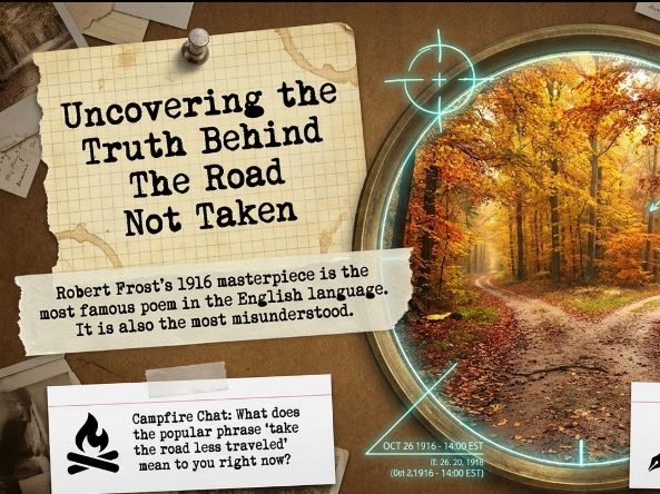 The Road Not Taken by Robert Frost | Poem Analysis Deck | Years 7-8 | Discussion
