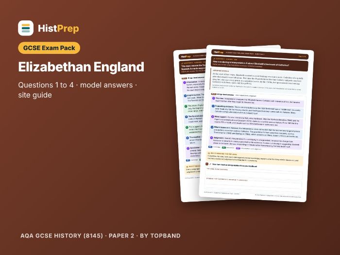 Elizabethan England Exam Pack (AQA)