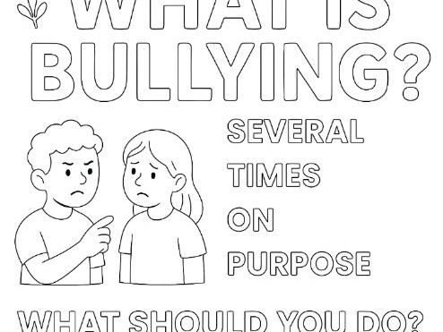 STOP Acronym Bullying Coloring Sheet Poster / Classroom Display