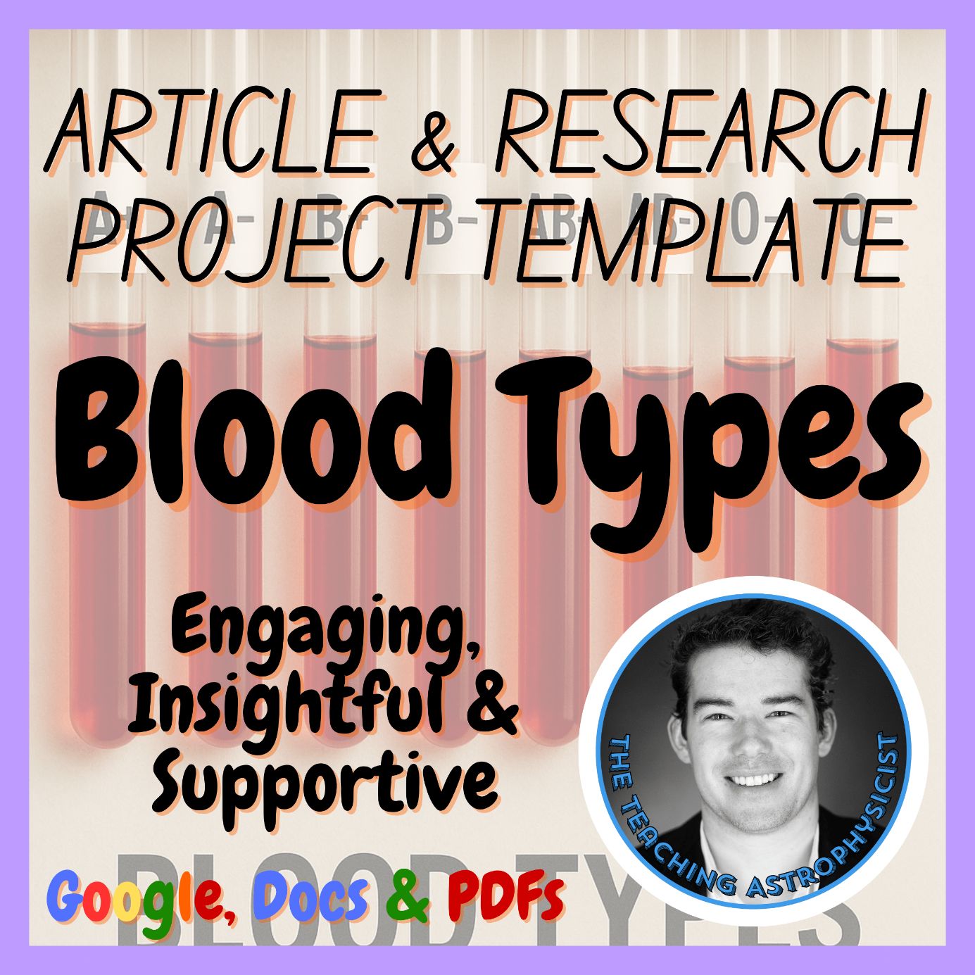 Blood Types | Science Article + Research Project Template | Health Medicine