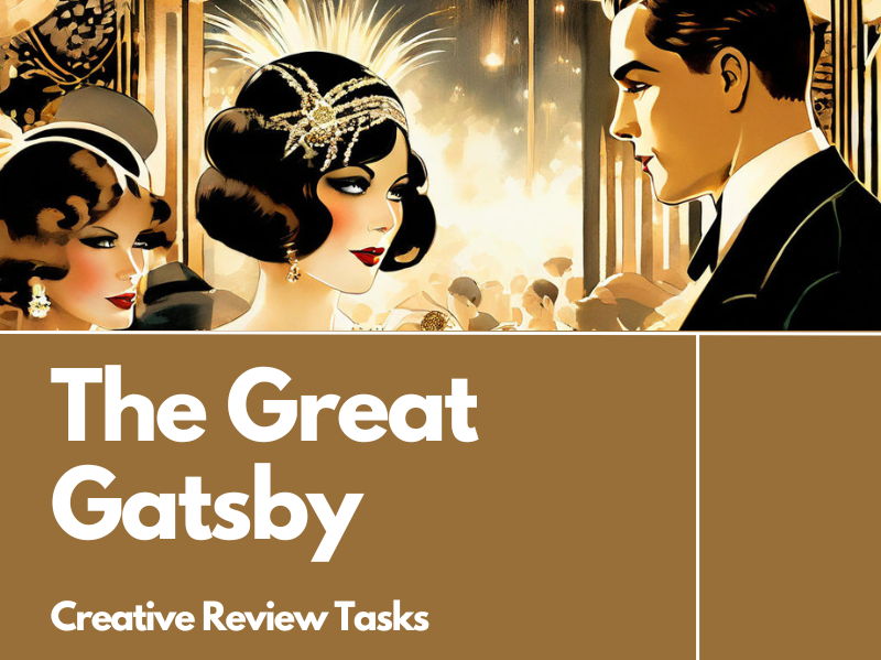 The Great Gatsby Post-Reading Creative Review Tasks