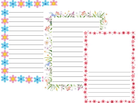 Spring writing borders - EYFS, KS1 and KS2