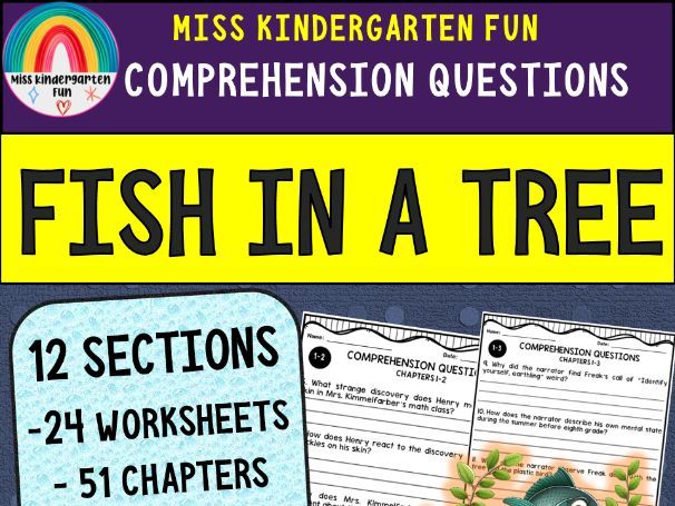 Fish in a Tree Novel Study Unit | Comprehension Questions, Vocabulary, Activities