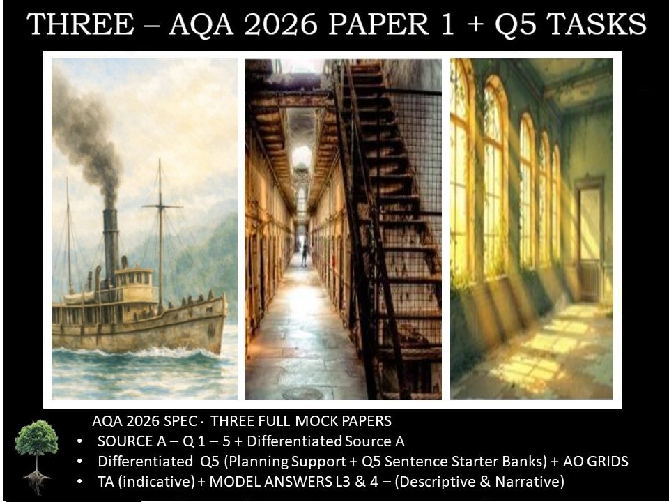THREE - PAPER 1 | 2026 FULL MOCKS | Q5 TASKS