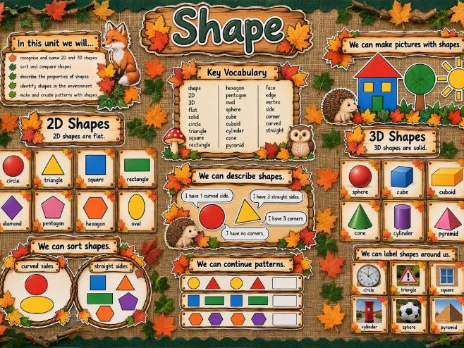 Year 1 Maths Display - Shape