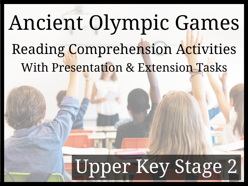 Ancient Olympics Reading Comprehension Activities | Year 5 & Year 6 | UKS2