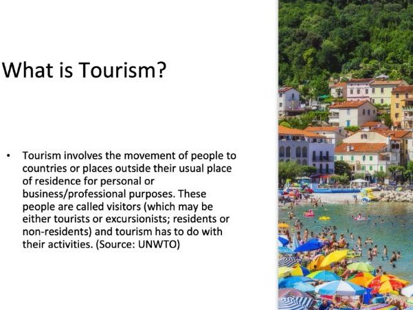 Travel and Tourism Industry ENTIRE TOPIC BTEC Travel and Tourism International Level 2