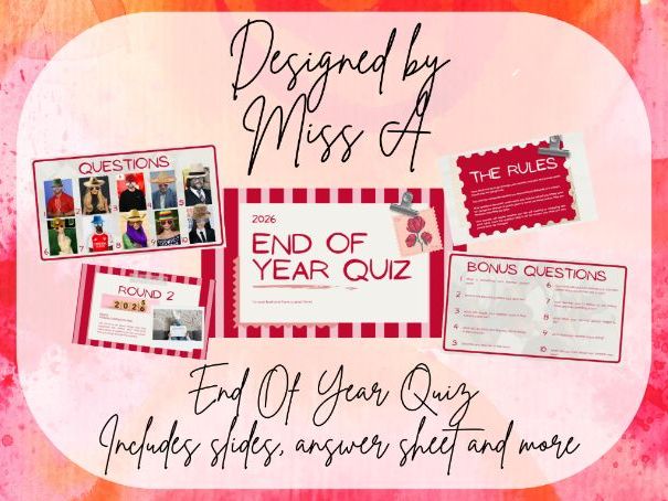 End Of Year Quiz