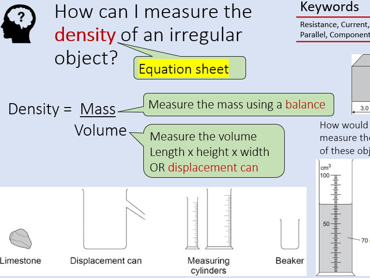 Electricity and Density Required Practical - AQA Combined Science Physics Paper 1