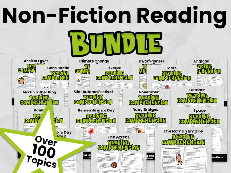 Non-Fiction Reading Comprehension Bundle | Informational Text Activities | Years 3–6