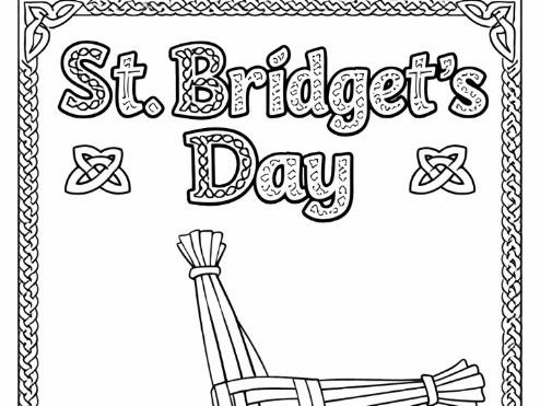 Bundle of 5 St Bridget's Day Colouring Sheets St Brigit La Fheile Bride