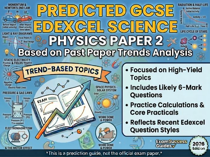 2026 Predicted GCSE Edexcel Combined Science Physics Paper 2 (Combined)(Paper 6) and Markscheme