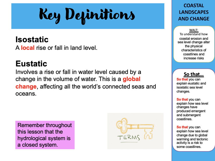 A Level Edexcel Coasts Unit of Work EQ3