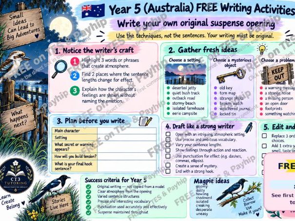 Australian Year 5 writing- The Jetty at Dusk