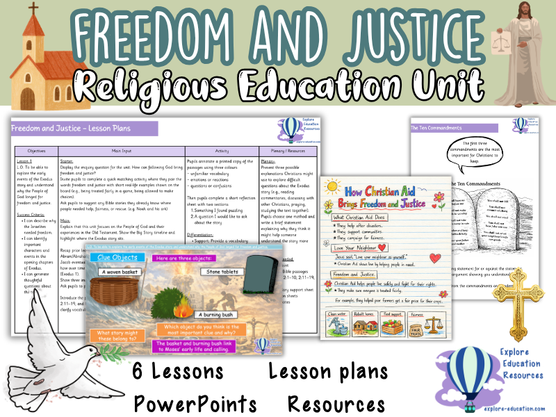 KS2 Freedom and Justice RE Unit - 6 Outstanding Lessons