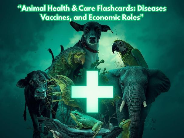Animal Health & Care Flashcards: Diseases, Vaccines, and Economic Roles