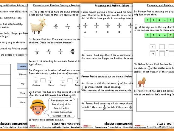 Fractions Maths Consolidation Year 3 Summer Block 1 Reasoning And 