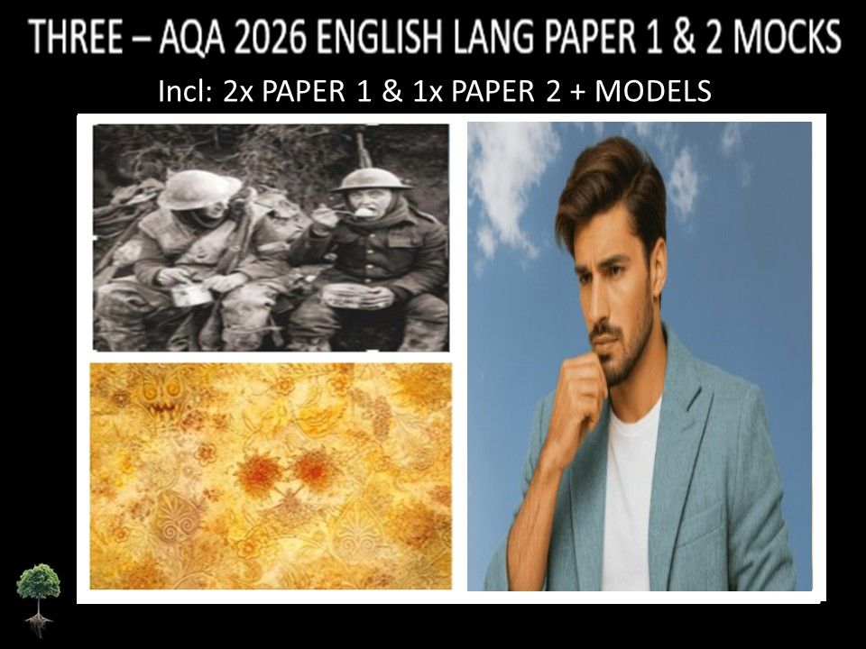 THREE - AQA PAPER 1 & 2 | 2026 FULL MOCKS | MODELS