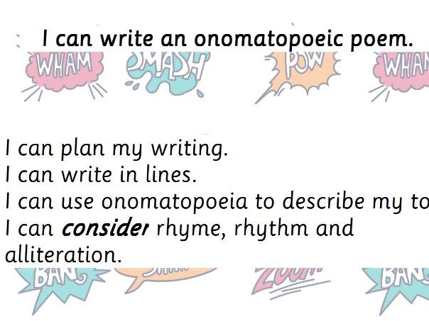 Onomatopoeic Poems