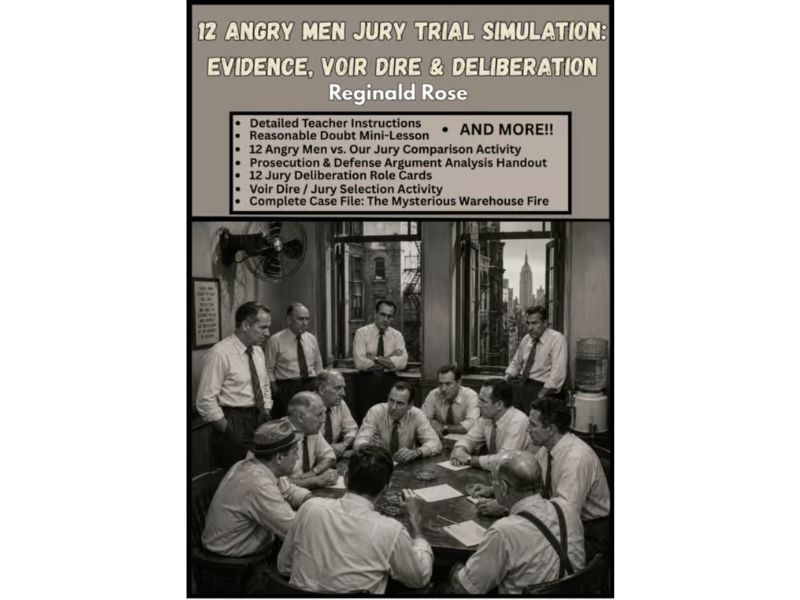 12 Angry Men Jury Trial Simulation | Evidence, Voir Dire & Deliberation