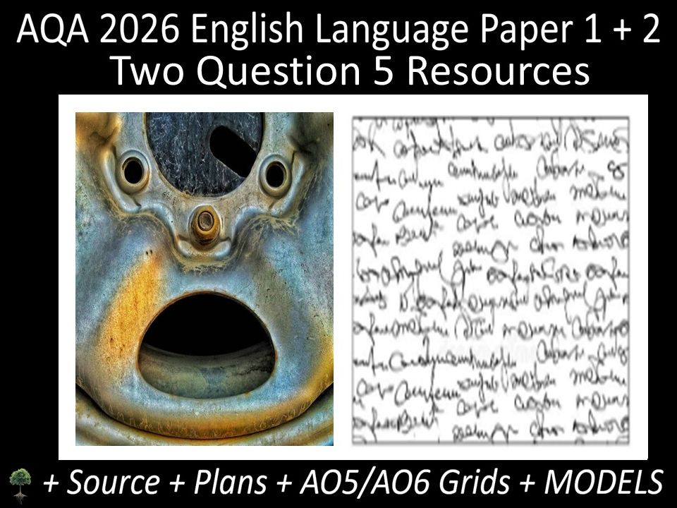 Two Question 5: AQA 2026 English Language Paper 1 + 2 | Resources