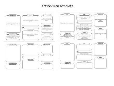 Act Revision Template (English Lit)