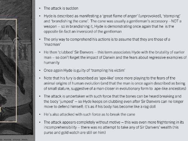 The Strange Case of  Dr Jekyll and Mr Hyde Chapters 3 and 4