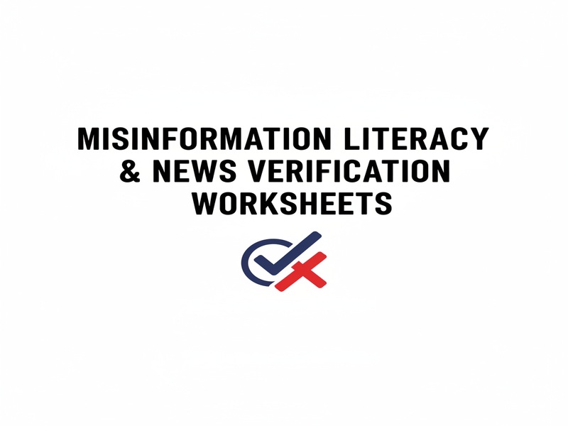 Misinformation Literacy & News Verification Worksheets
