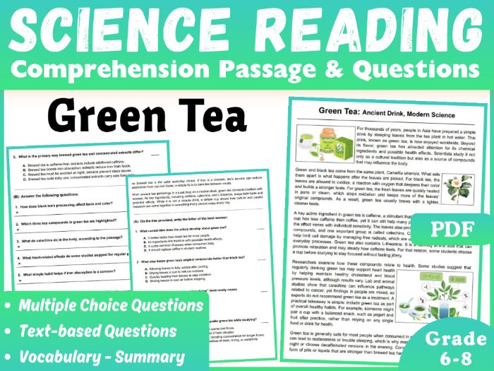Science Reading Comprehension Passage: Green Tea