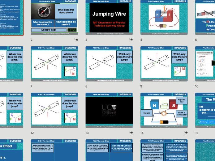 AQA GCSE Physics P15.4 – The Motor Effect | Editable Lessons, Worksheets & Answers + Free AI Marking