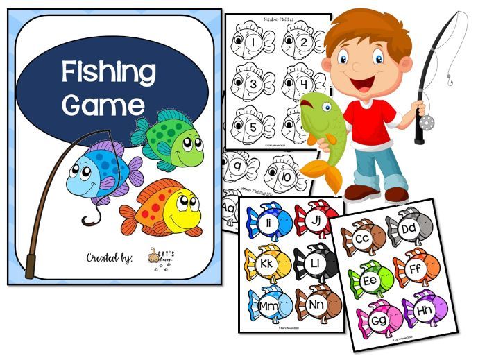 Fishing Game (Color Fishing, Number Fishing, Alphabet Fishing)