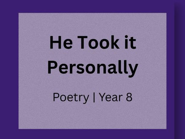Poetry Lesson | Mood & Perspective | Blackout | Year 8 (KS3)