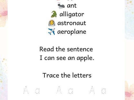 My First A-Z Phonics Book | Alphabet Letter Formation & Early Reading Activities | P1/P2