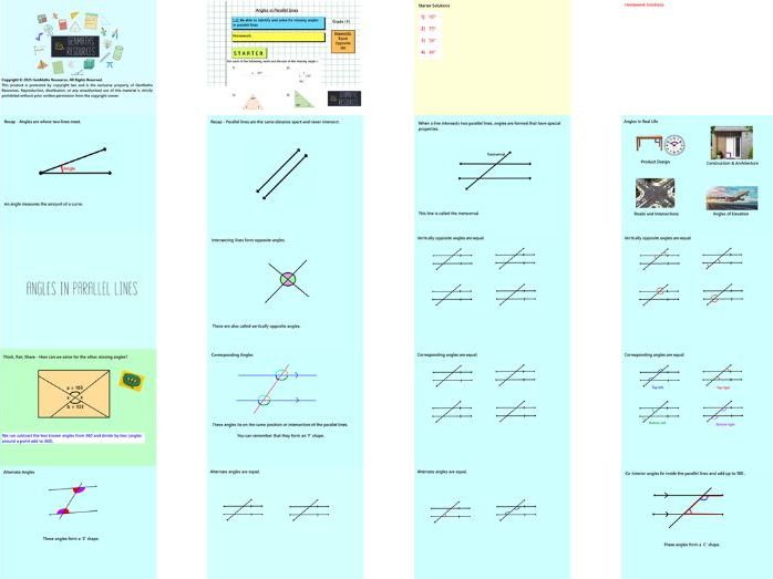 Geometry 2D Shapes - GCSE Maths Foundation PowerPoint Lessons Resource Bundle