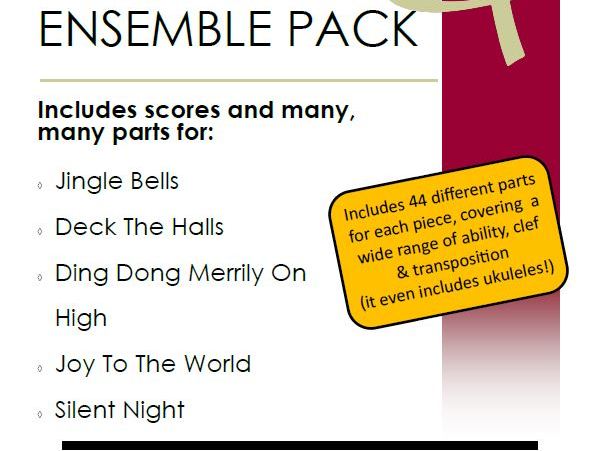 Christmas Ensemble Pack: Mixed Abilities. 5 pieces