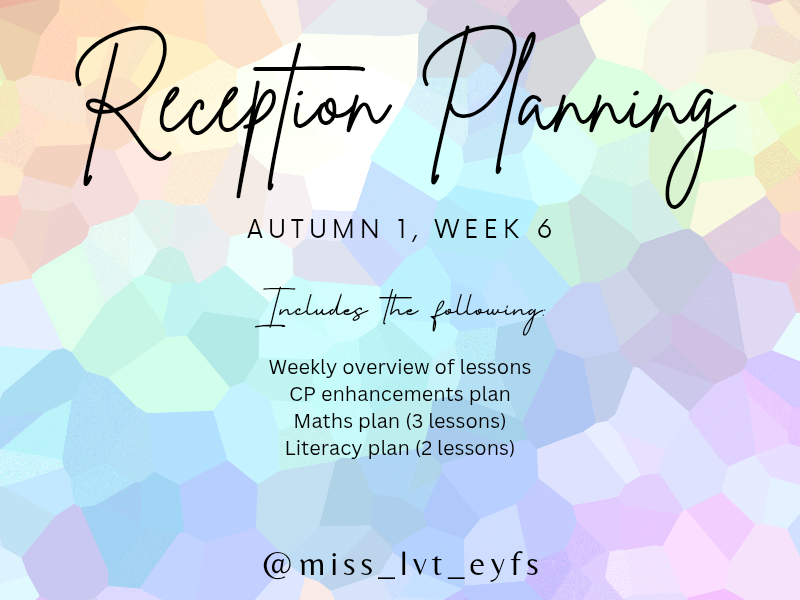 Reception Planning 26-27, Autumn 1, Week 6