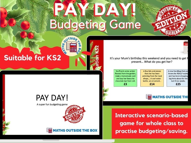 PAY DAY! Financial Education Game - Christmas Edition (KS2)